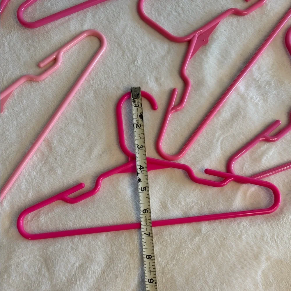 Lot of 10 Mixed Pink Plastic Children’s Hangers